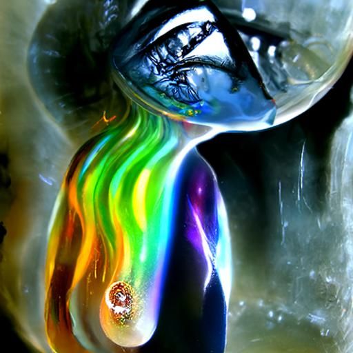 Rainbow Tears: Holographic Astral Cosmic Woman