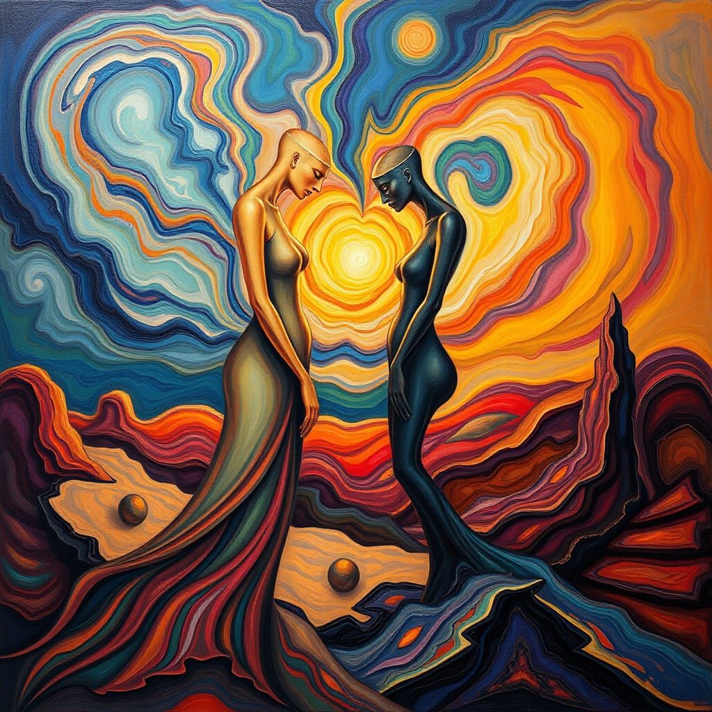 Contrasting Emotions in Cosmic Harmony