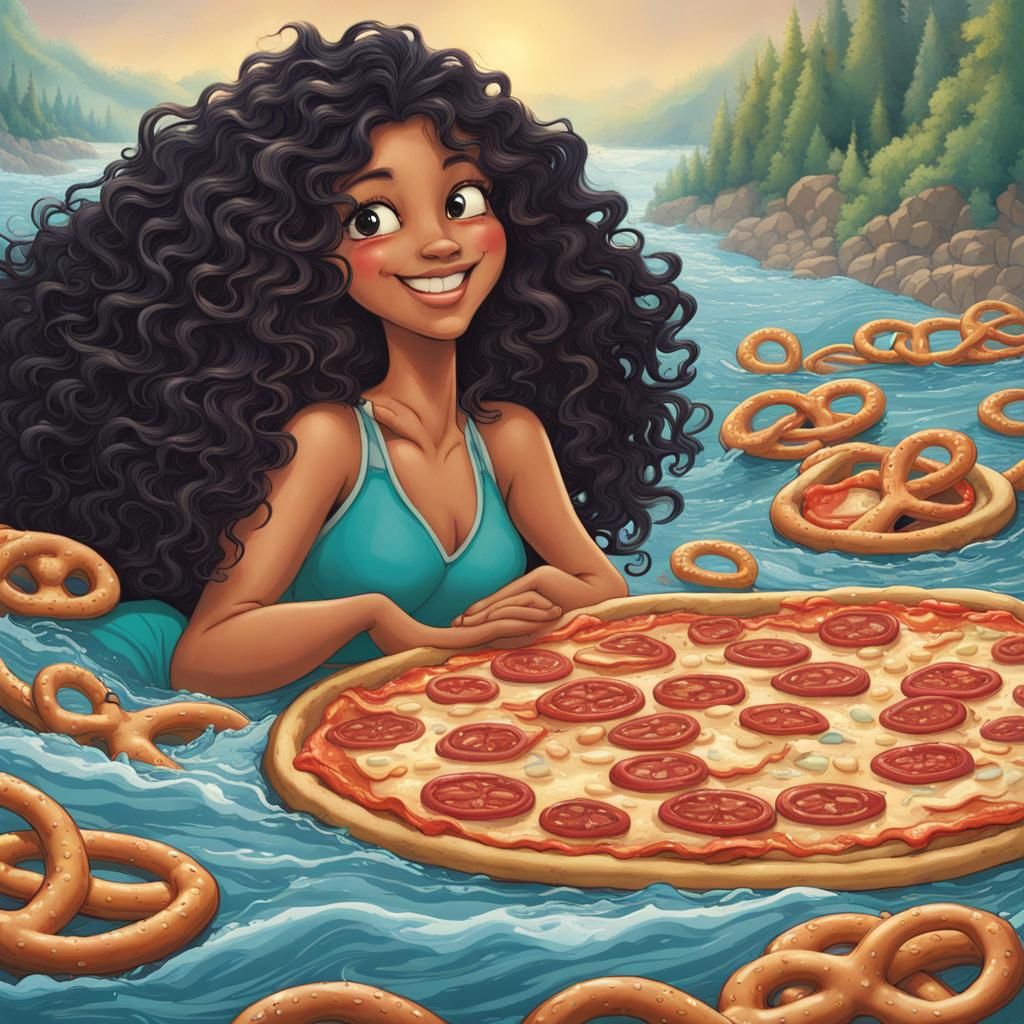 Mermaid and Boy Scouts in Spaghetti Sauce River