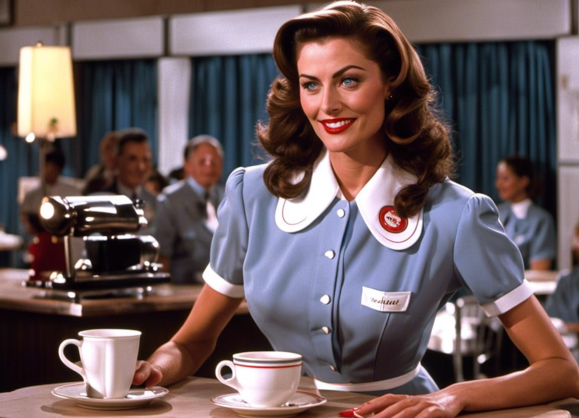Shelly Johnson in Twin Peaks Diner