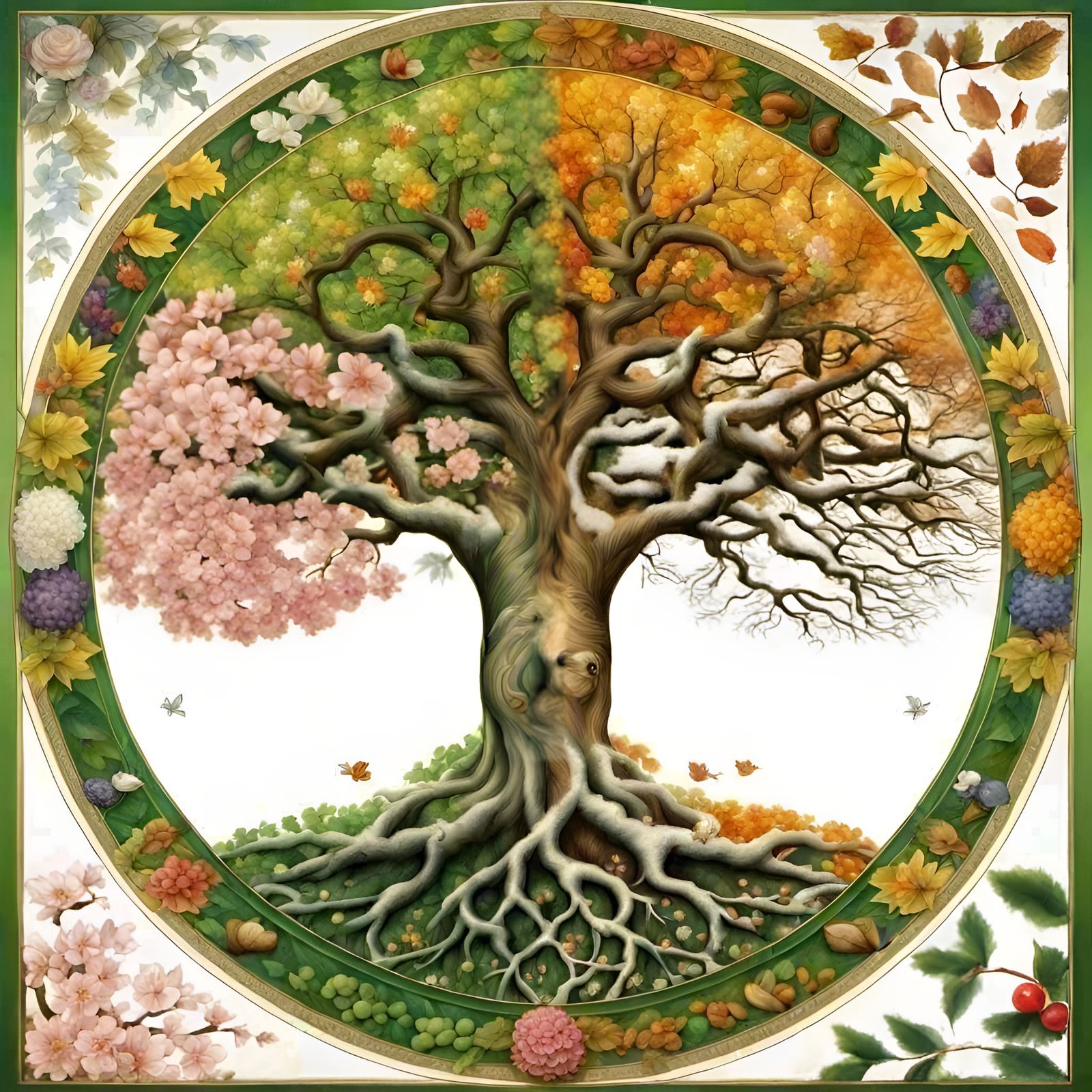 Smooth Seasonal Gradient from Spring to Winter