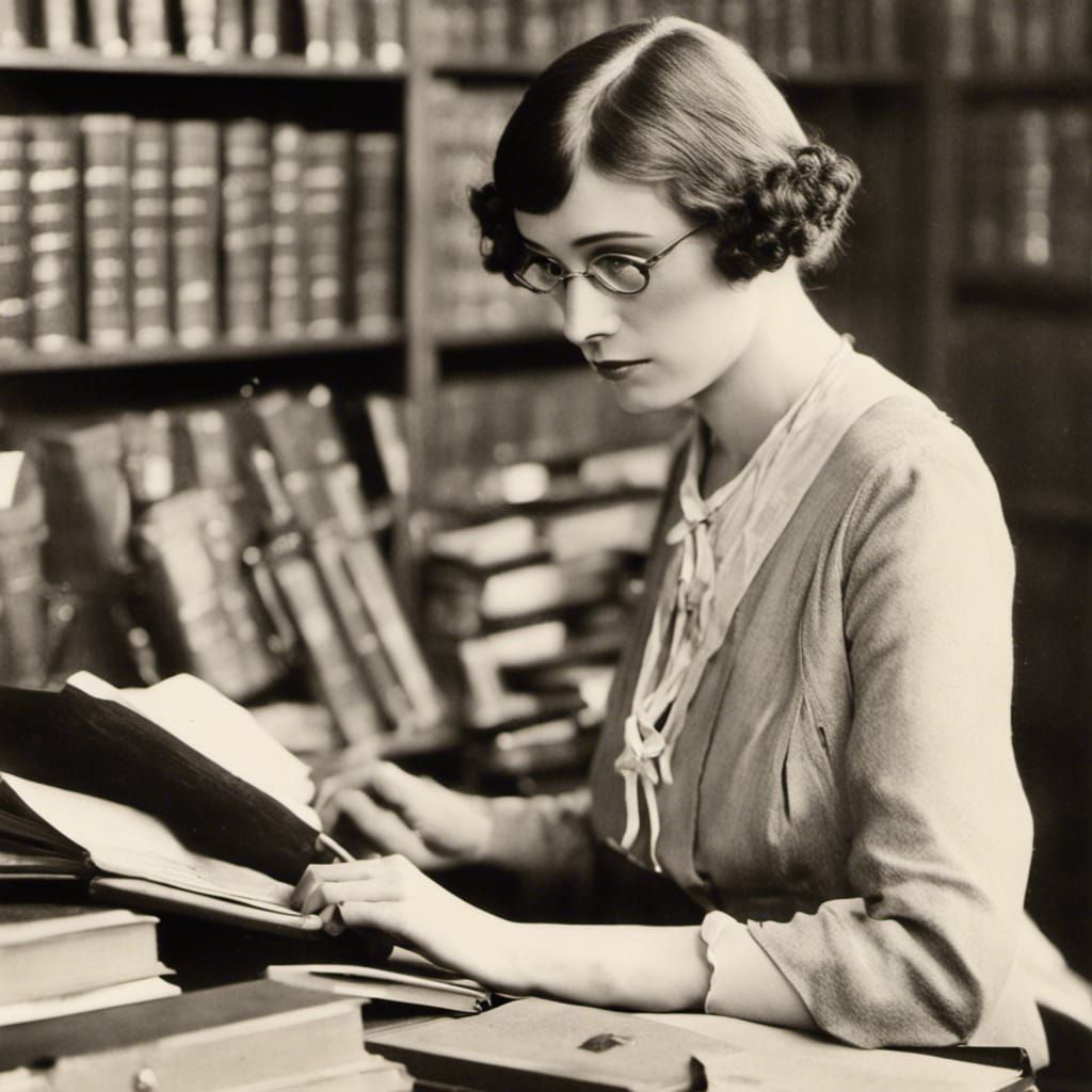Librarian Secretary in 1920s Style