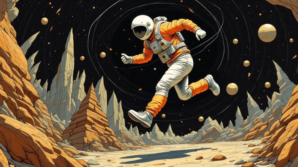 <lora:Nostalgic IosC64 II:1.0> <lora:BOUNCY BALLOONACY:1.0> <lora:My Happy Place:1.0> spaceman