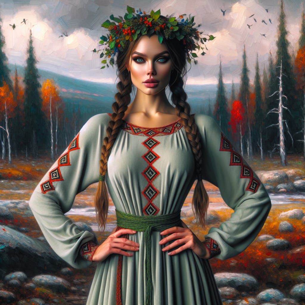 Kotys: Thracian Goddess in Impressionist Style