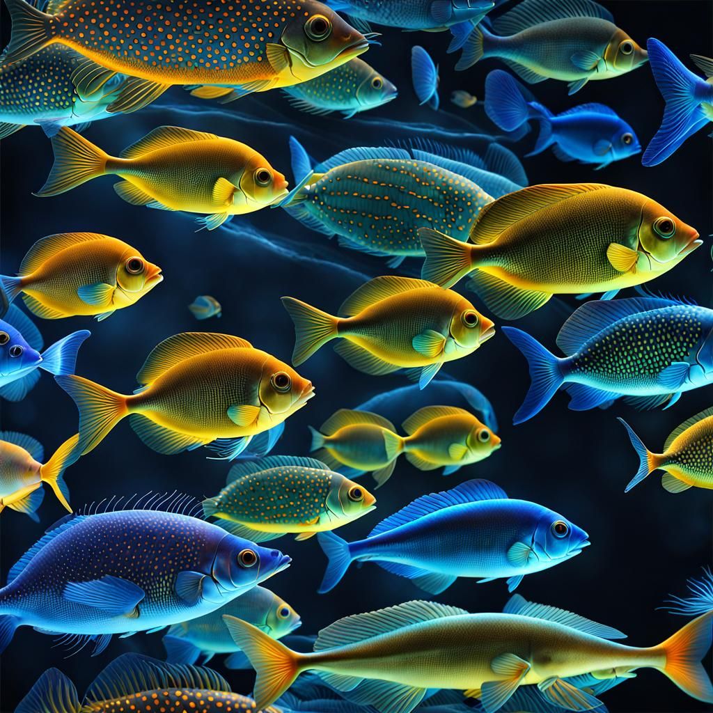 Bioluminescent Beaches: An Airbrush Art Vision