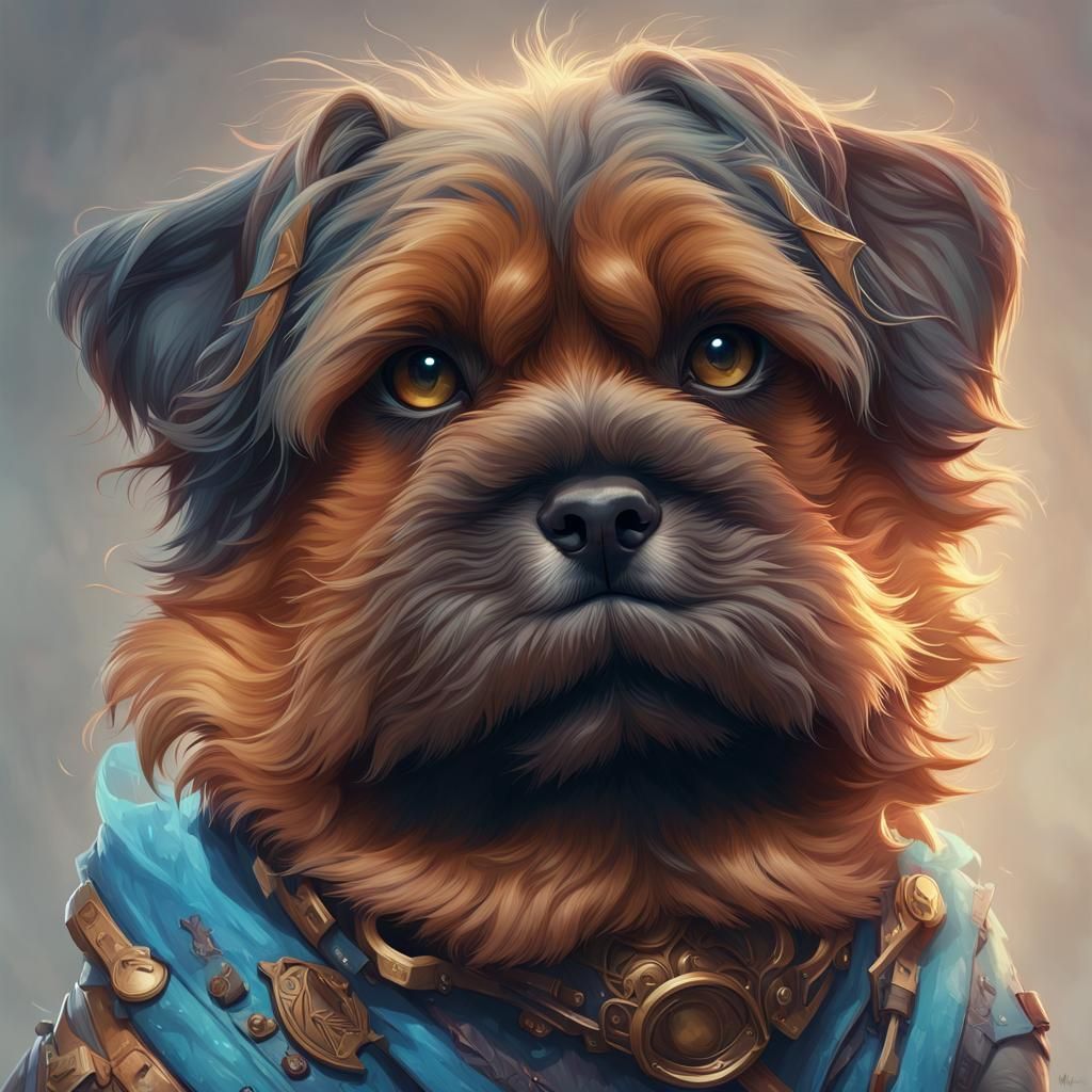 Hyperdetailed Portrait of Pets in Artgerm Style