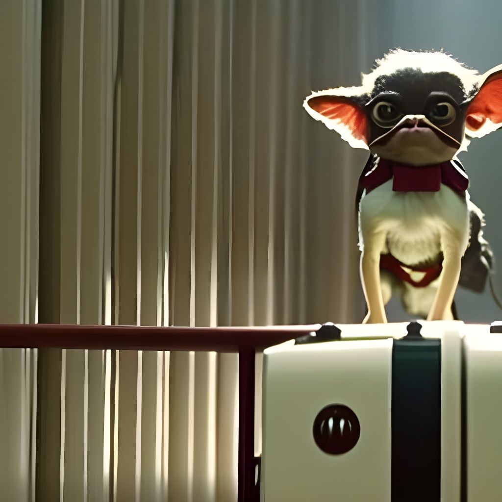 Gremlins in Wes Anderson Style Still