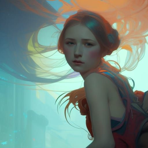 Hyperdetailed Portrait of a Bratty Girl in 8k