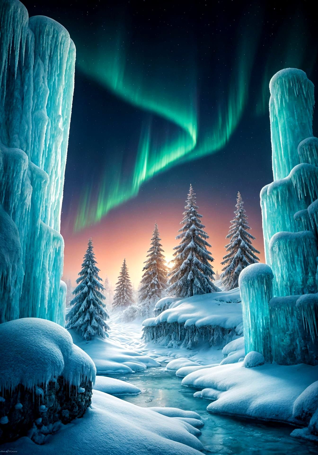 Whispers of Winter in a Celestial Dreamscape