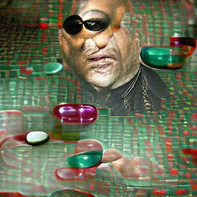 Morpheus's Choice: Pills in a Matrix Scene