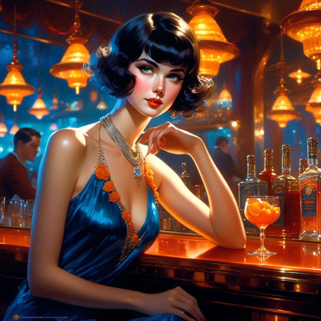 Velma Dinkley in 1920s Bar, Beautiful Evening