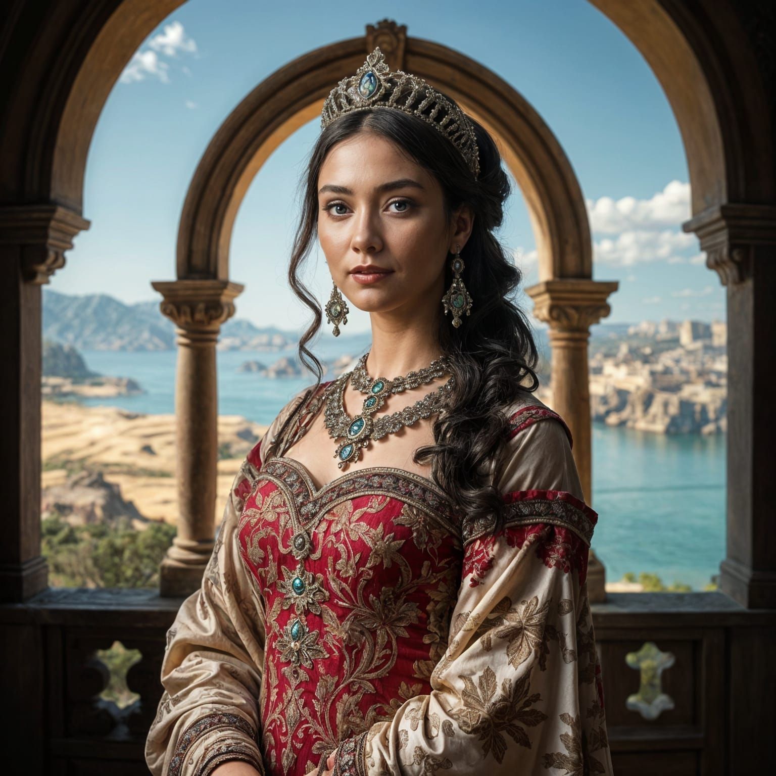 Elegant Exotic Beauty in Antique Architecture