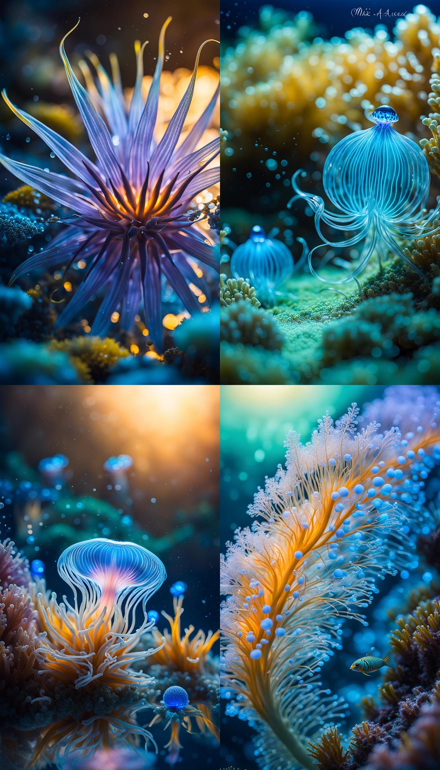 Bioluminescent Sea Creatures: Macro Photography