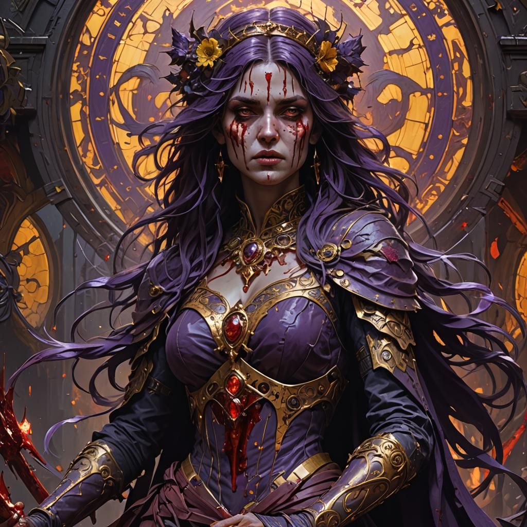 Bloody Woman: Dark Fantasy Concept Art