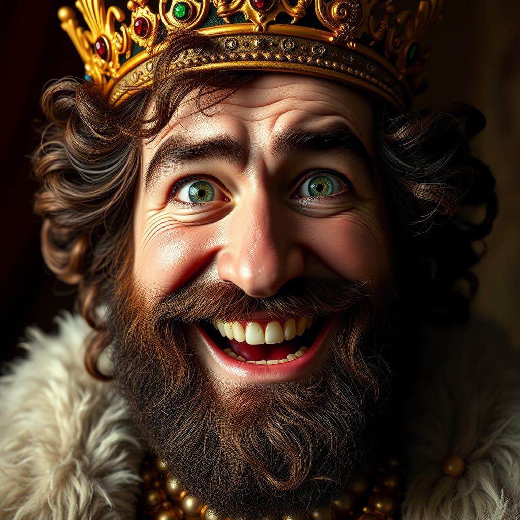 Regal Discomfort in Golden Accents