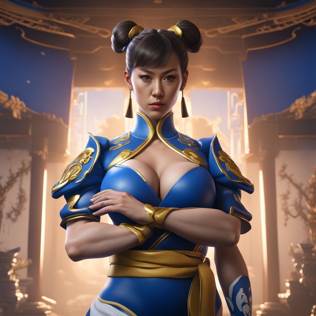 Chun Li Giving Birth: Detailed Matte Painting