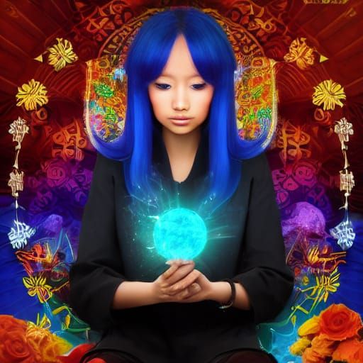 Abstract Geometric Art with Subtle Symbolism