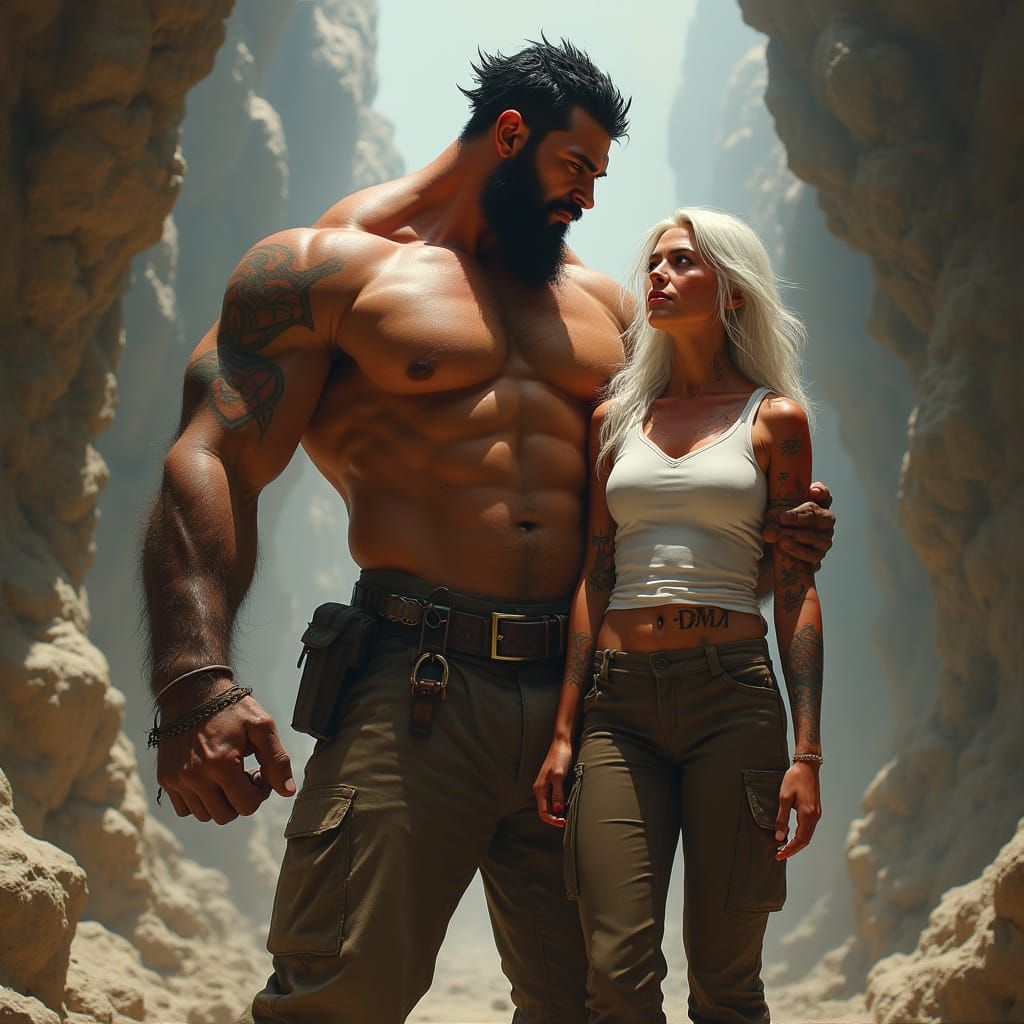 Imposing Hero Suspends Fiery Companion in Cinematic Digital ...