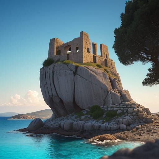 Majestic Sardegna Nuraghe in Golden Hour