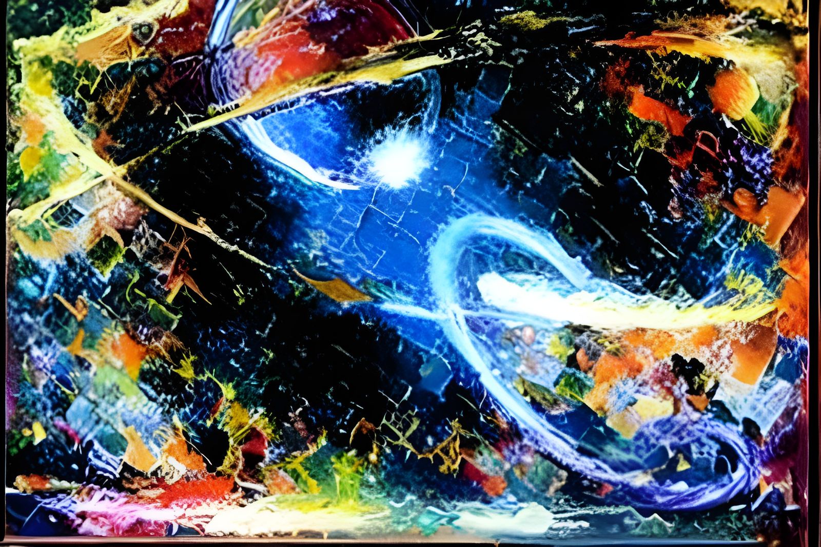 Black Hole Supernova in Expressionist Oil Painting