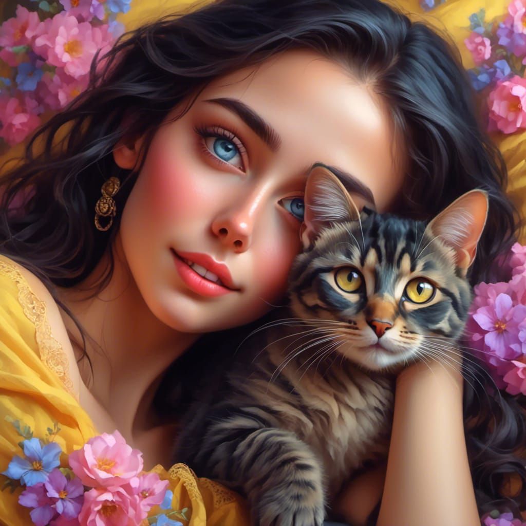 Beth with her Catpanion Percy