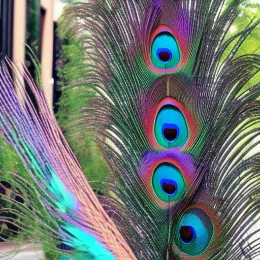 Fantasy Portrait with Beaded Headwear, Art Nouveau Style