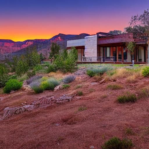 Canyon Retreat: Cinematic Sunset Sanctuary
