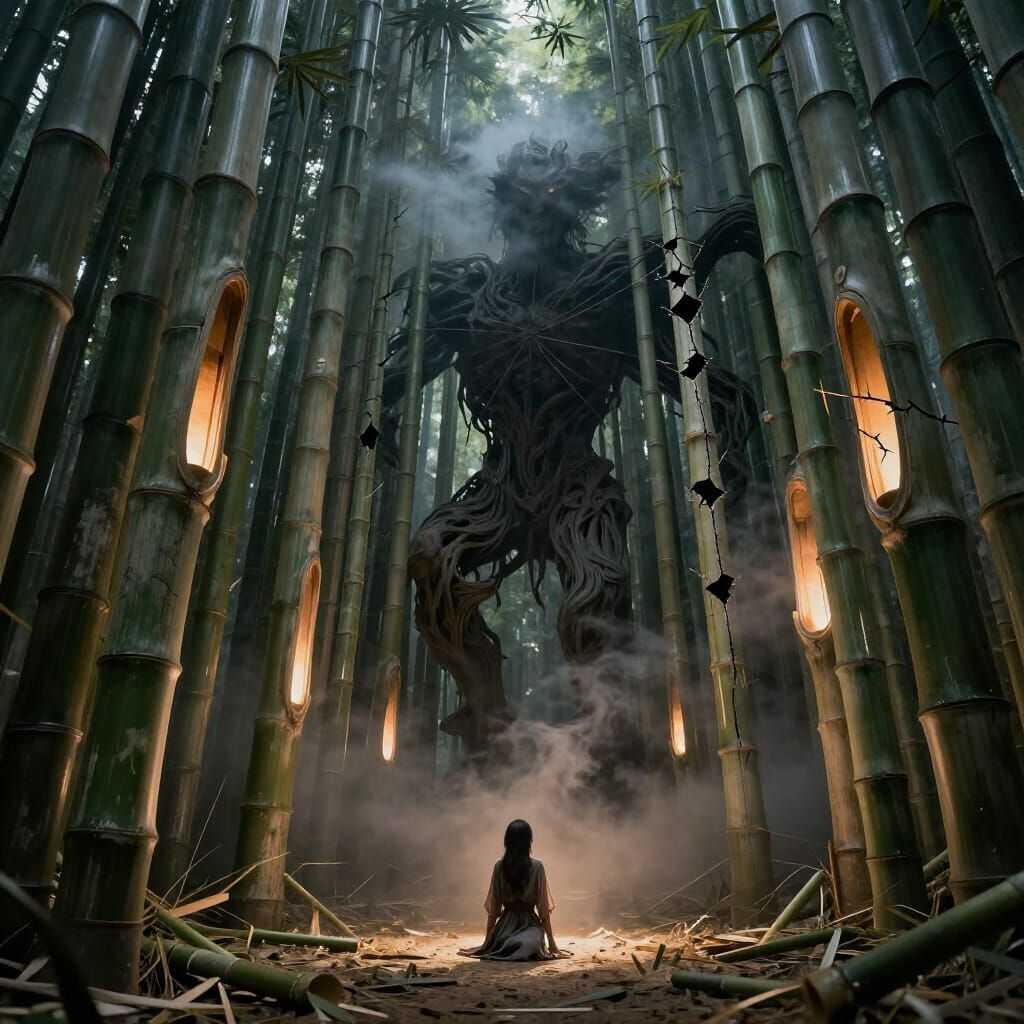 Bamboo Structure Comes Alive With Dark Spirit