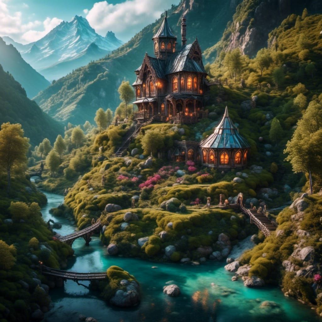 Rivendell: Last Homely House in Fantasy Landscape