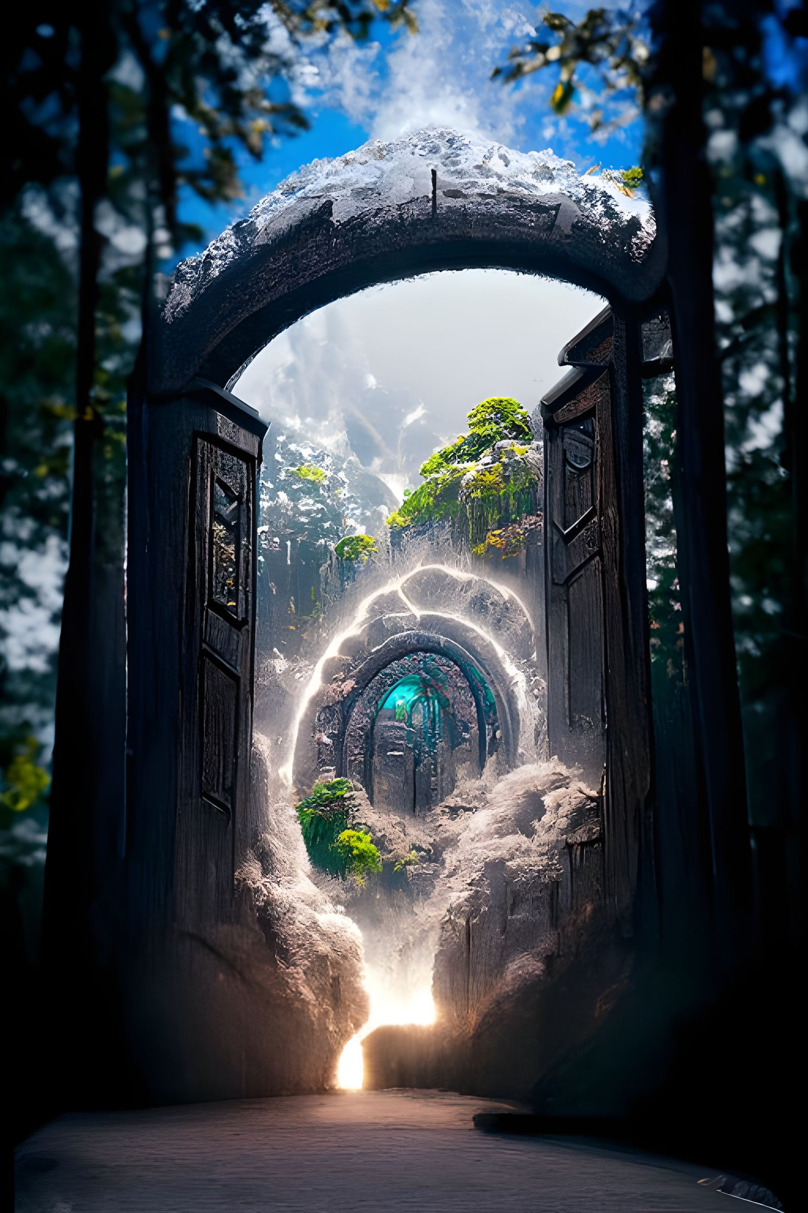 Magical Portals to New Worlds: Hyperrealistic Digital Art