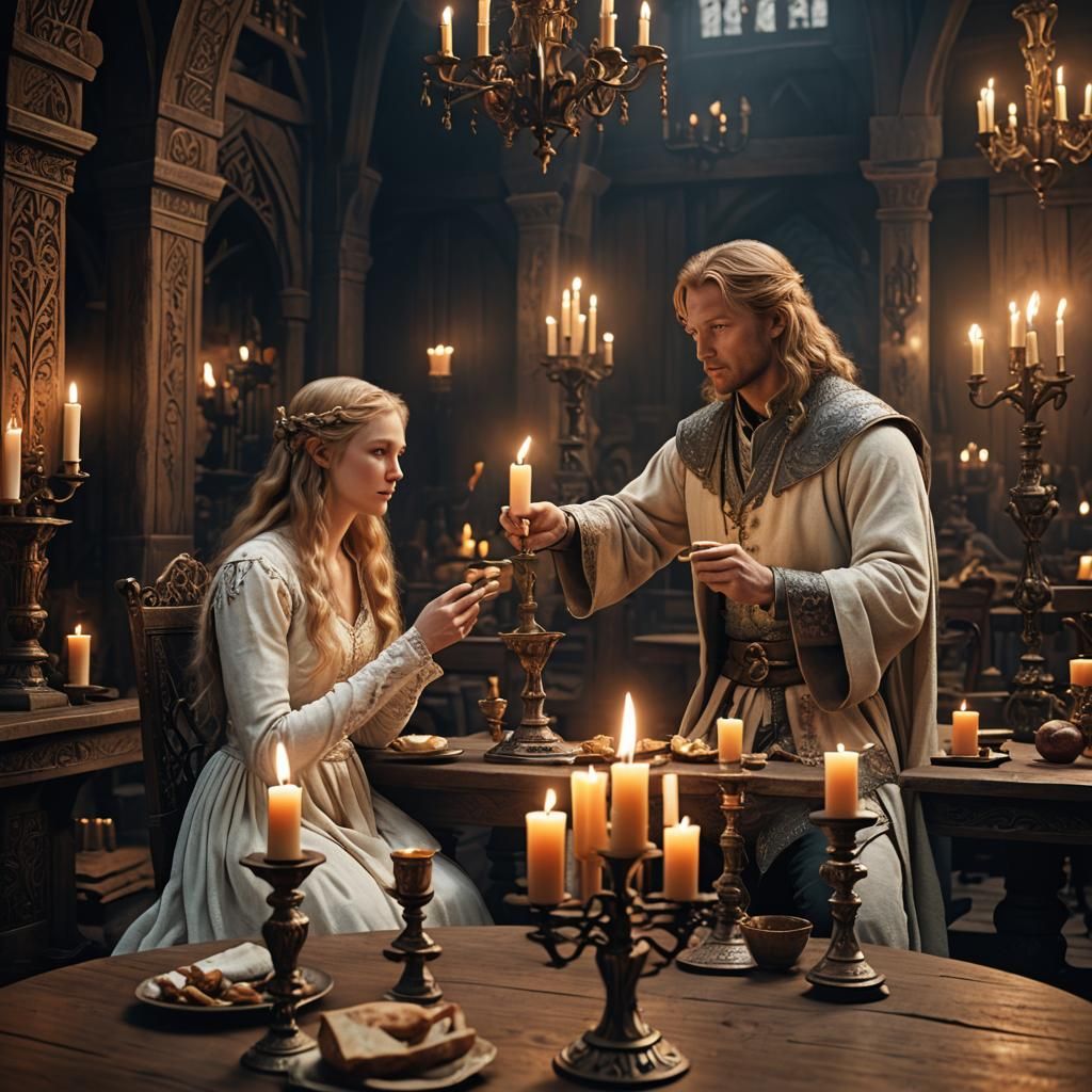 Faramir and Eowyn: Fantasy Concept Art