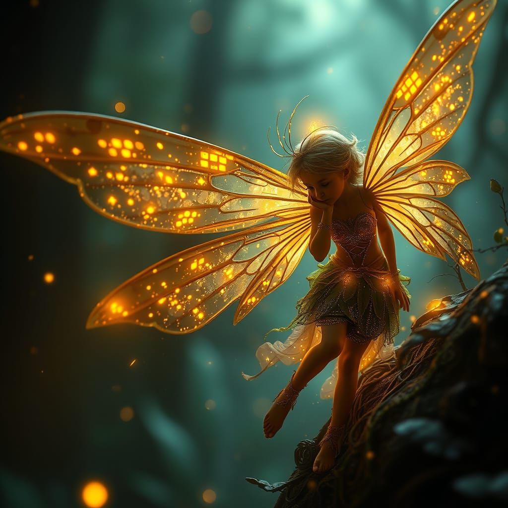Little Firefly Fairy in Epic Cinematic Style