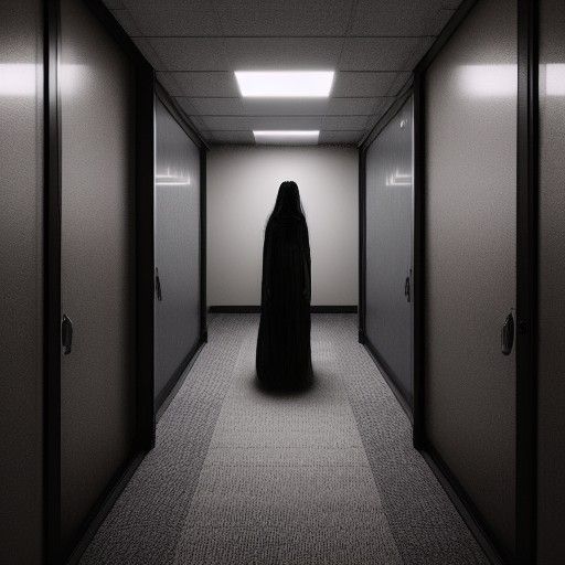 Creepy Office Building in Backrooms by Rutkowski