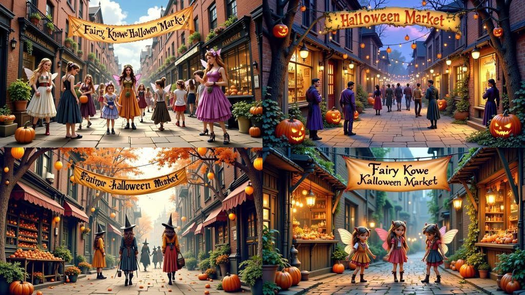 Fairies Celebrate Halloween At Fairy Knowe Market