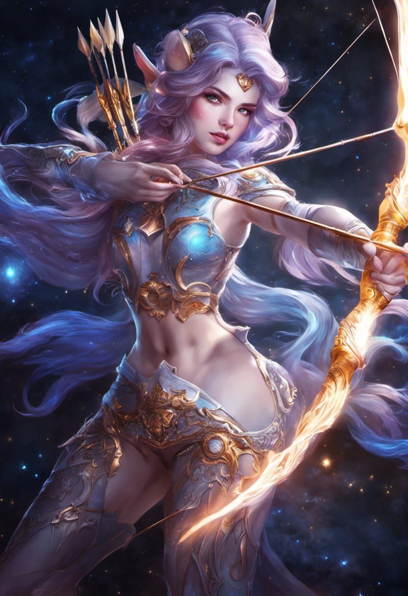 Cosmic Sagittarius: A Mythical Space Archer