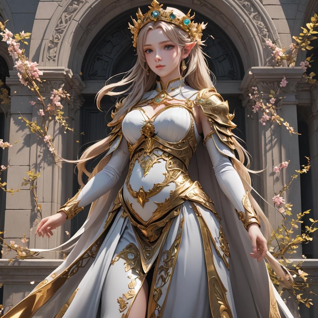 Pregnant Iris of Ephedia: 3D Anime Art