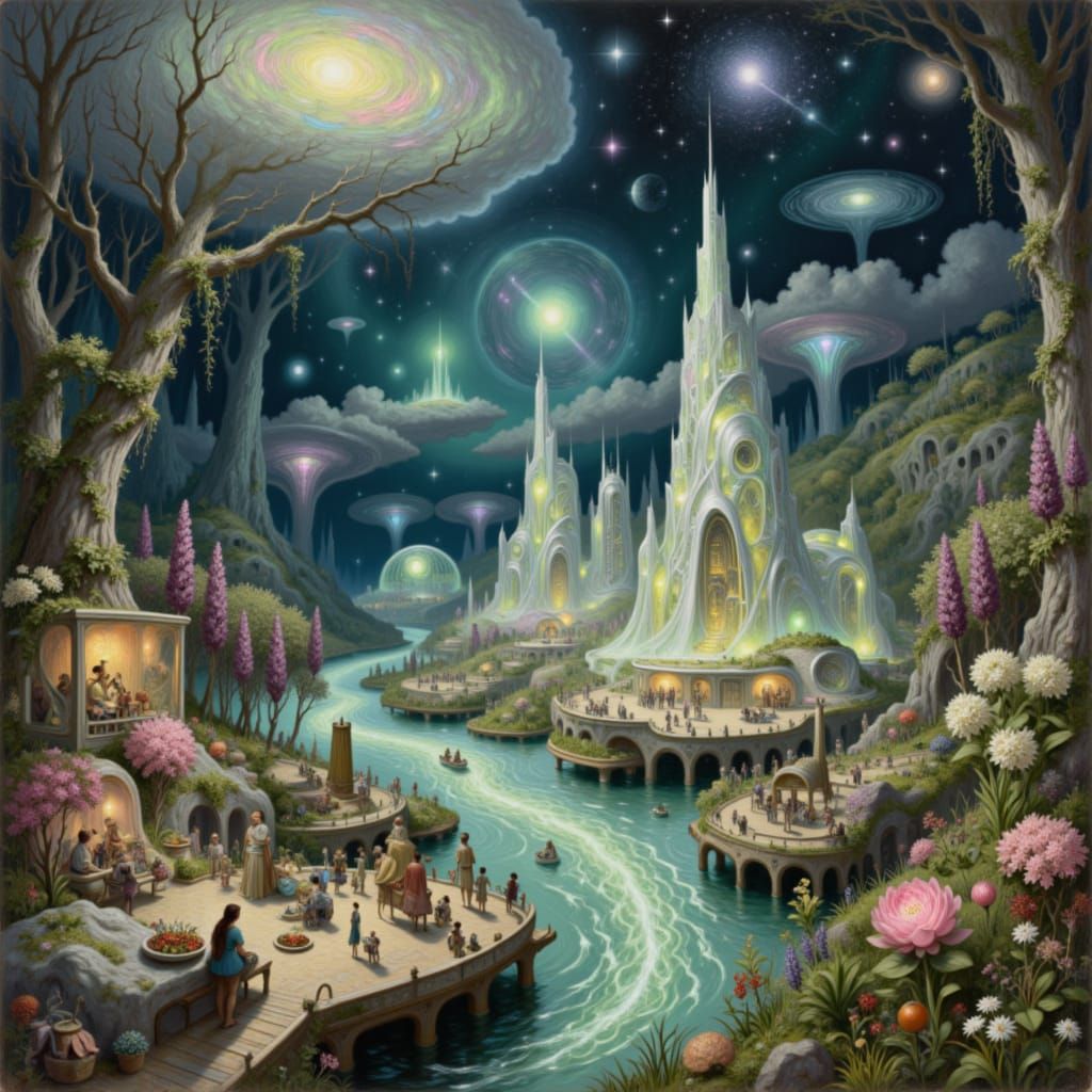 Surreal Postmortem Vacation Depiction