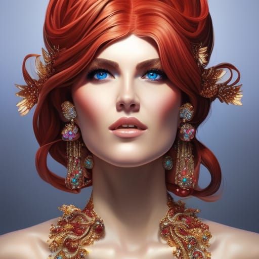 Celestial Woman: A Fusion of Art and Science