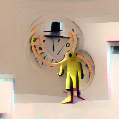 Steampunk Clockwork Man Embodies Time