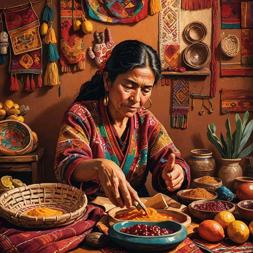 Vibrant Artisans Crafting Artisanal Jams in Traditional Mexi...