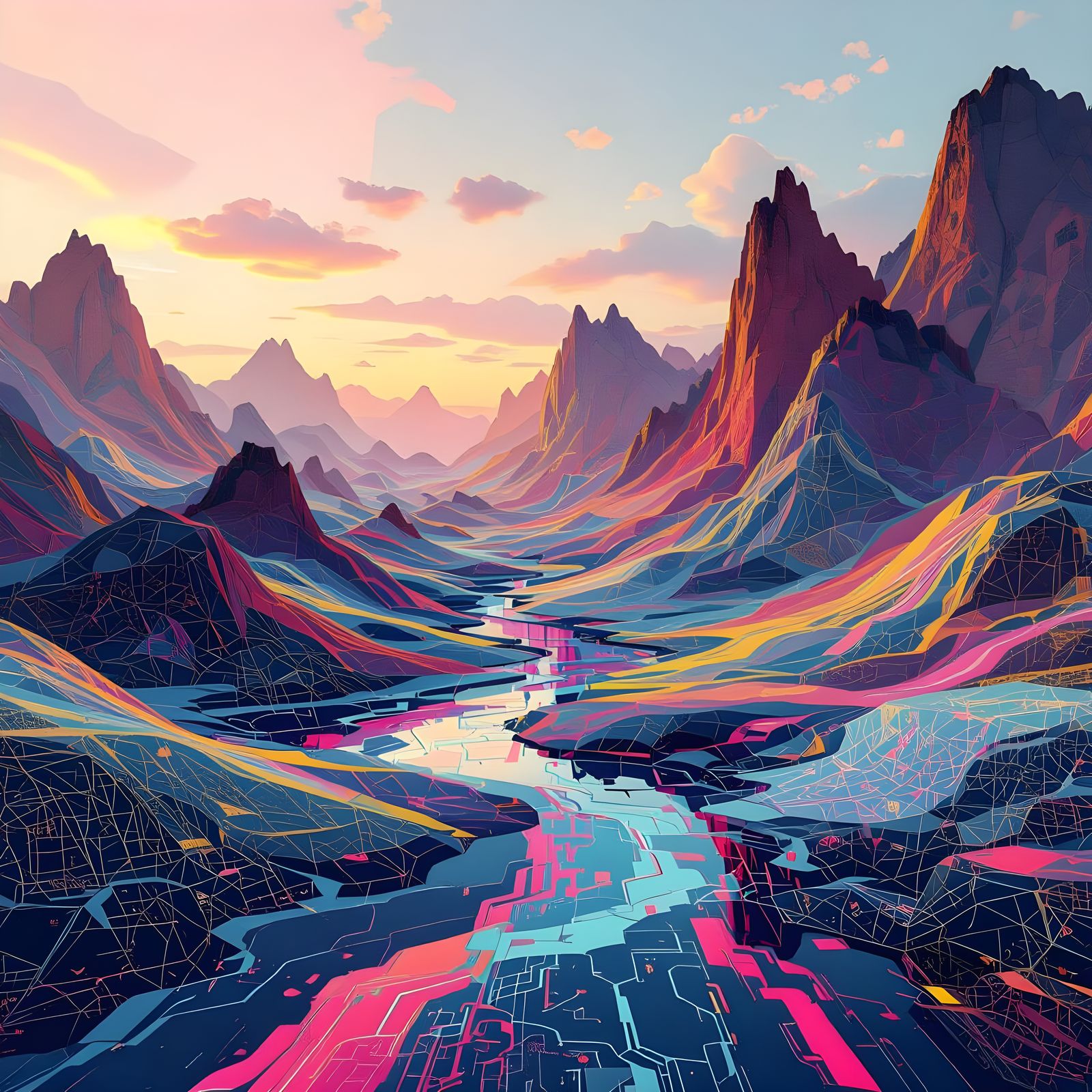 AI Reconfigured Landscapes with Markov Chain Titles