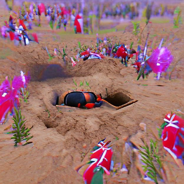 Buried Alive: An AI Generated Image