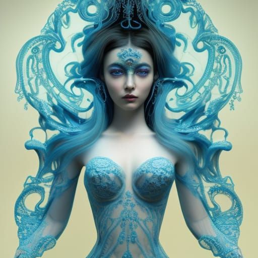 Bioluminescent Siren Goddess
