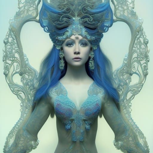 Bioluminescent Siren Goddess