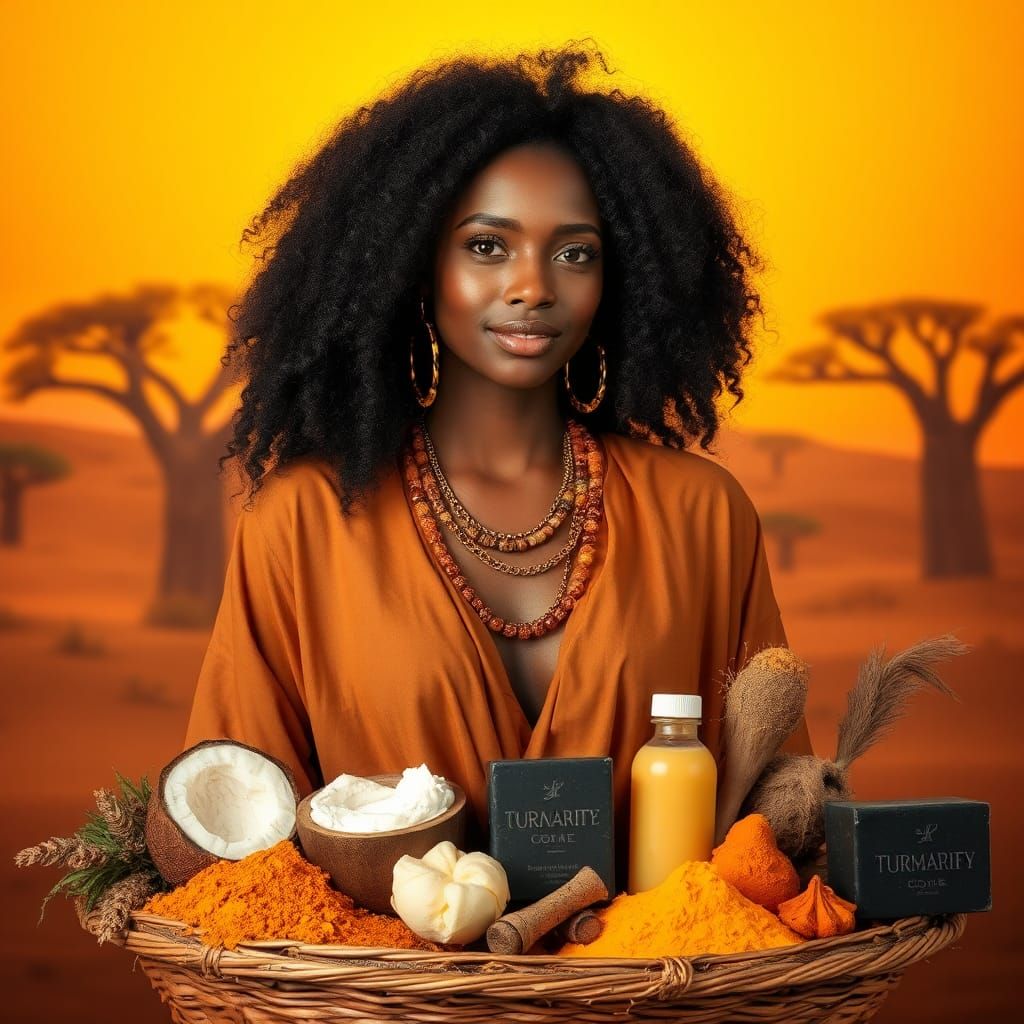African Beauty with Natural Skincare Ingredients