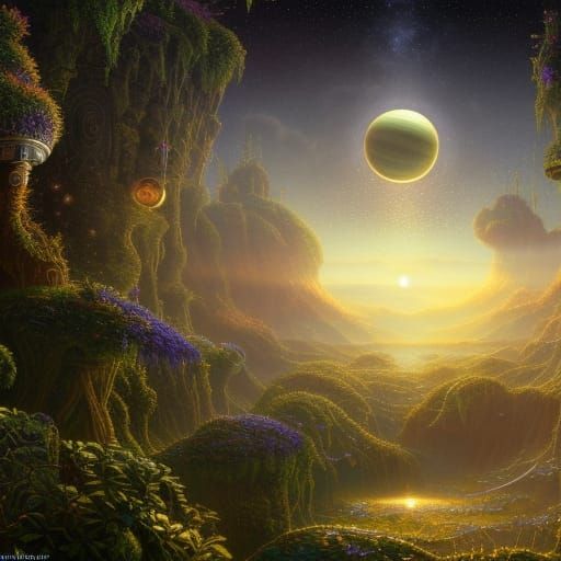 Lush Rogue Planet in Fairycore Style