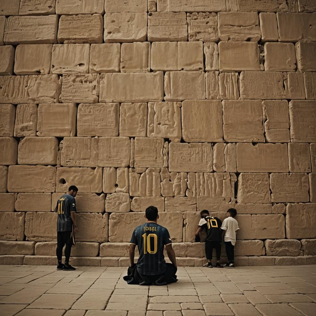Messi, Neymar, Suarez Praying in Jerusalem