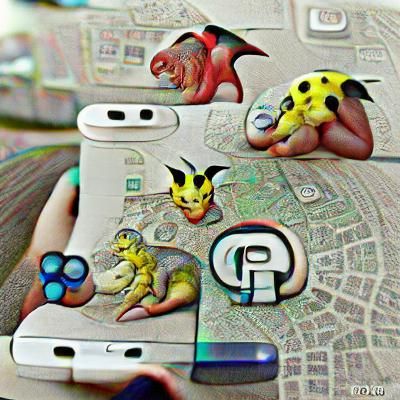 Colorful Pokemon Character Illustration