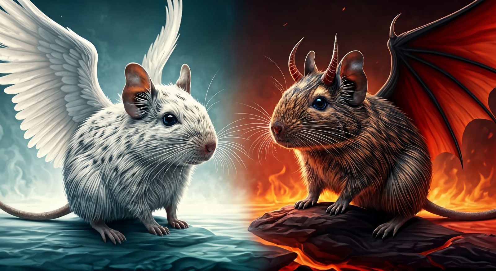 👹🔥 Demon & Angel ✨🪽