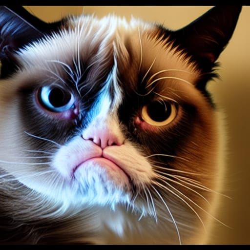 Grumpy Cat Digital Matte Painting